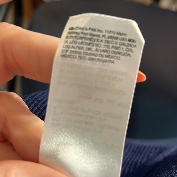 Chico’s Tank Sweater NWT Sleeveless Navy Chicos 3 XL - Picture 9 of 9